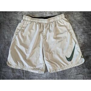 MENS NIKE DRY FIT TRAINING SHORTS PLATINUM GREY ATHLETIC SIZE XL